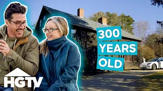 Jonathan Knight Transforms Bizarre 300-Year-Old House Farmhouse Fixer
