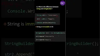 What is the difference between string and stringbuilder