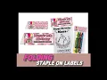 How To Make Folding Staple On Labels For Coloring Books Crayons