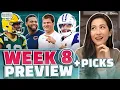 Week 8 and Picks for EVERY Game The Mina Kimes Show featuring Lenny