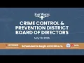 Crime Control Prevention District May 19 2026