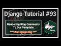 Django 3 Blog Rendering Blog Comments on Our Template Python Django Tutorials In Hindi