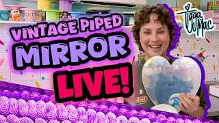 DIY VINTAGE PIPED MIRROR using SPACKLE FILLER! 
