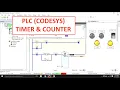 PLC Ladder Logic Diagram Implementation with Timer and Counter Codesys