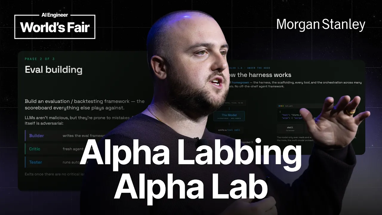 Morgan Stanley's ALPHALAB: Multi-Agent Research Across Optimization Domains — Brendan Rappazzo: video thumbnail