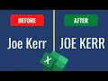 How to Convert Text to Upper Case in Excel