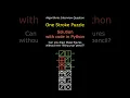 One Stroke Puzzle solution