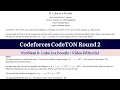 Codeforces CodeTON Round 2 Problem B Luke is a Foodie Editorial