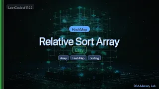 LeetCode 1122 Relative Sort Array The HashMap Trick C