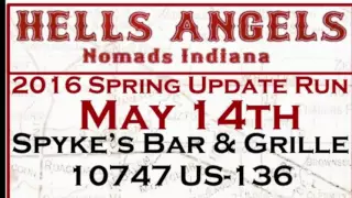 HELLS ANGELS NOMADS INDIANA SPRING UPDATE RUN 2016