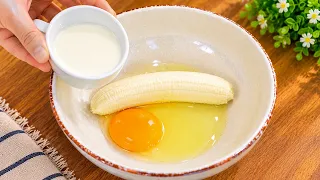 If you have 1 banana and 1 egg, make this easy banana bread for breakfast! Easy and very Tasty!