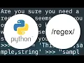 Python match a string with regex