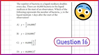 Create a Population Growth Equation SAT Test 10 MATH Module 1 Question 16