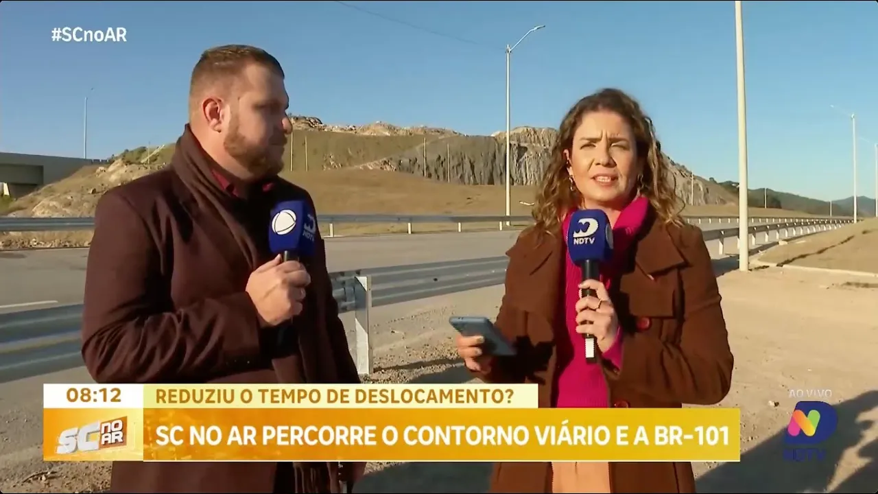 SC no Ar avalia redução no tempo de deslocamento com o novo Contorno Viário