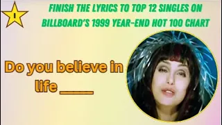 finish the lyrics top 12 songs of 1999 billboard hot 100 quiz game