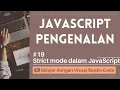 Belajar dengan VSCode Pengenalan JavaScript strict mode dalam JavaScript