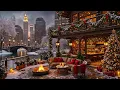 Lagu New York Christmas Night Jazz ☕ Cozy Winter Café Ambience \u0026 Smooth Jazz Music for Study, Focus