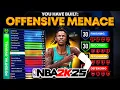 THIS OFFENSIVE MENACE JA MORANT BUILD GETS CONTACT DUNKS LIMITLESS RANGE HOF BADGES NBA 2K25