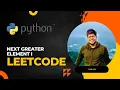 Next Greater Element I Leetcode Yash Jain