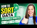 How to Sort Data in Google Sheets
