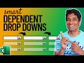 Awesome Trick to Get Dependent Drop Downs in Excel works for multiple rows too