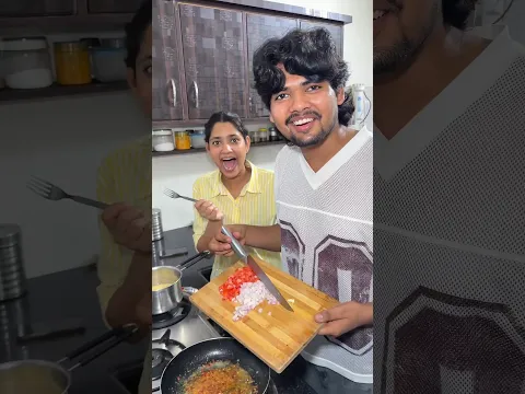 Viral Chipkali🦎 Noodles 😱 | #siblings #shorts #minivlog