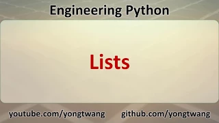 Engineering Python 05C Lists