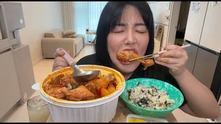 엽기 닭볶음탕 먹방! 맵찔이는 매워서 중간에 포기...흑흑