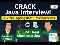 Java Spring Boot Developer Mock Interview 3 7 Years Microservices SQL System Design