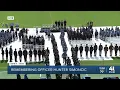 Funeral attendees file out
