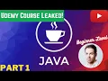 Java Course with Practical Examples for Absolute Beginners Udemy Leaked Course Part 1 Beginner