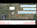 Google Earth Pro - Application to Highway Engineering Placement of Bridges and Culverts