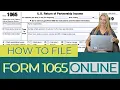 How To File Form 1065 Online Multi-Member LLC Partnership Tax Form - How to Use Tax Act