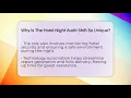 Why Is The Hotel Night Audit Shift So Unique - Hospitality Management Mastery