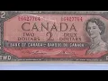 1954-74-86 Canadian Two Dollar Bills