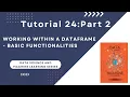DS - ML Tutorial 24 Working within a DataFrame