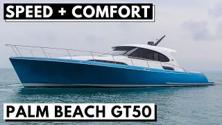PALM BEACH GT50 EXPRESS YACHT TOUR / Downeast Performance Luxury Cruiser