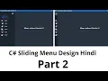 How to Make Menu Unique Design in C Windows Application Part 2 Visual Studio Programming