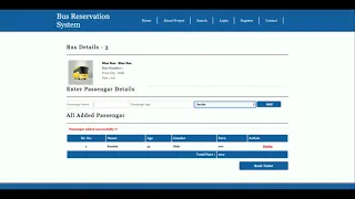 Python Django And MySQL Project on Bus Reservation System