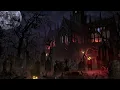 Lagu Spooky Halloween Ambience | GraveYard Zombies | Owl Hoots \u0026 Gentle Wind | Gothic Church | 4K