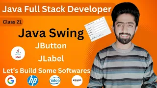 Java Swing Button Labels Java Full Stack Development Course in Hindi lecture 21