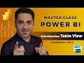 Power BI Table View Tutorial Data Management Column Sorting Options Episode 31
