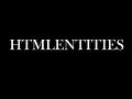 htmlentities function in php