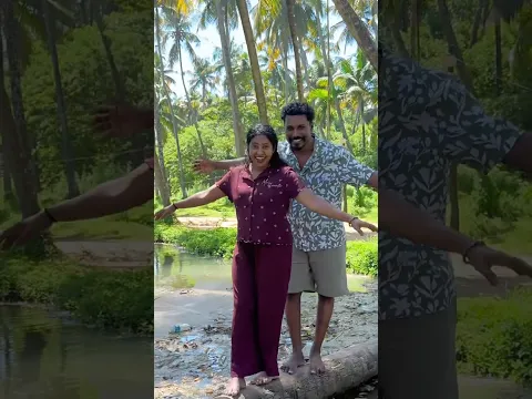 Late try trend இங்க Beach இருக்கு⛱️Kerala வந்து பண்ணியாச்சு💃🏻|#rajarubi #shorts #trend