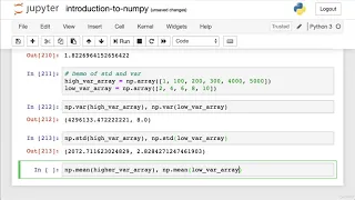 54 Standard Deviation and Variance NumPy