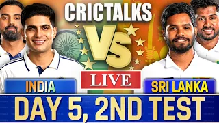 🔴 Live: IND vs SL, Day 5, 2nd Test, Cricket Live Match Today Scores, Commentary, 1st Session