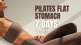 7 MIN FLAT STOMACH PILATES AT HOME | Intense Abs Workout with Lilly Sabri (All Levels)