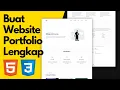 Membuat Website Portfolio Lengkap dengan HTML CSS Javascript Responsive