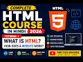 HTML Tutorial 1 What is HTML Complete Introduction for Beginners in Hindi 2026