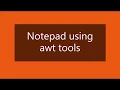 How to create Notepad using Java AWT